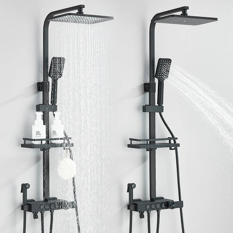 Thermostaitc Bathroom Shower System 4 in 1 Rain shower