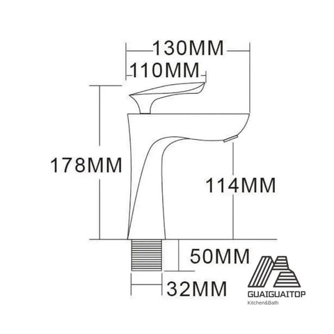 Basin Faucets Waterfall Bathroom Faucet Single Handle Basin Mixer Tap