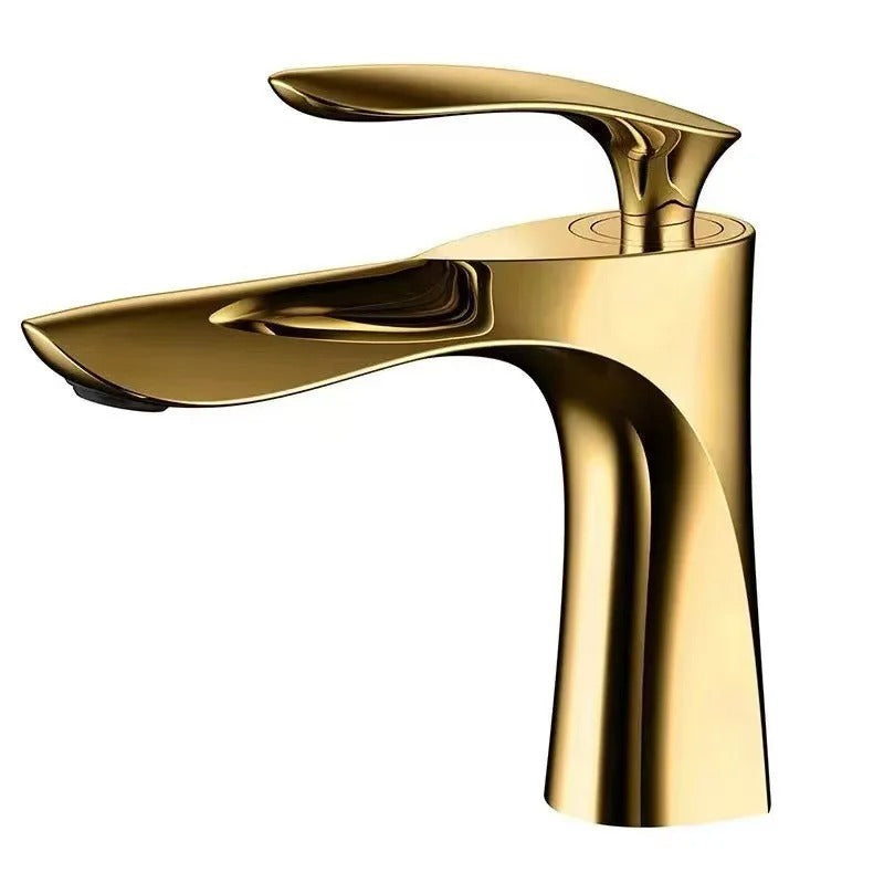 Basin Faucets Waterfall Bathroom Faucet Single Handle Basin Mixer Tap