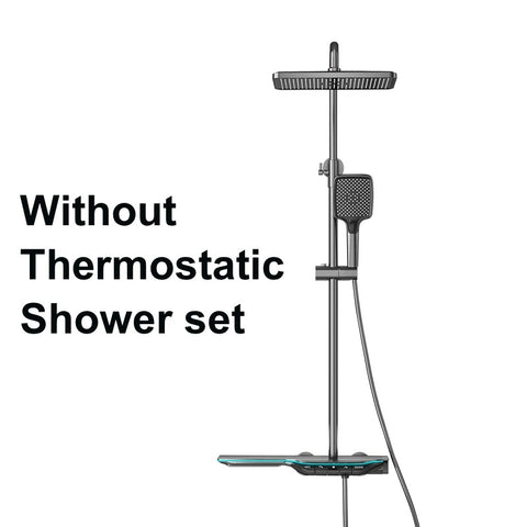 Digital Bathroom Shower Faucet Set Temperature Display Rainlfall Bathroom Shower Set