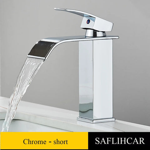 Brushed Gold chrome black & grey Basin Sink Faucet