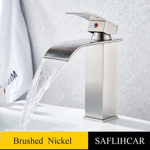 Brushed Gold chrome black & grey Basin Sink Faucet