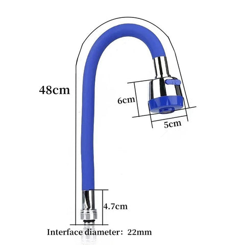 Kitchen Mixer Pipe With Sprayer Head Faucet Silicone Flexible Tube Tap