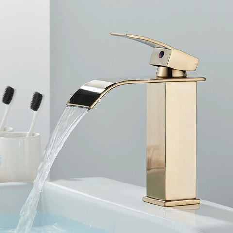 Brushed Gold chrome black & grey Basin Sink Faucet