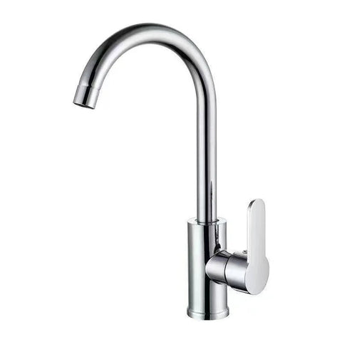 Hot and cold water kitchen faucet steel basin sink faucet