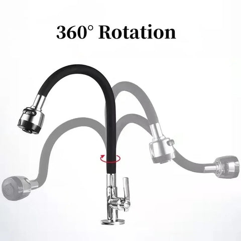 Kitchen Mixer Pipe With Sprayer Head Faucet Silicone Flexible Tube Tap