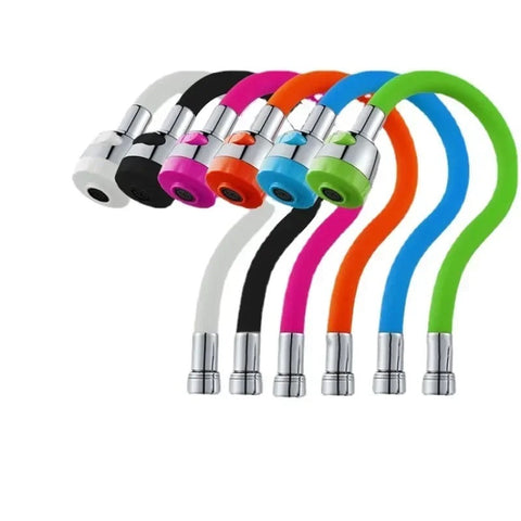 Kitchen Mixer Pipe With Sprayer Head Faucet Silicone Flexible Tube Tap