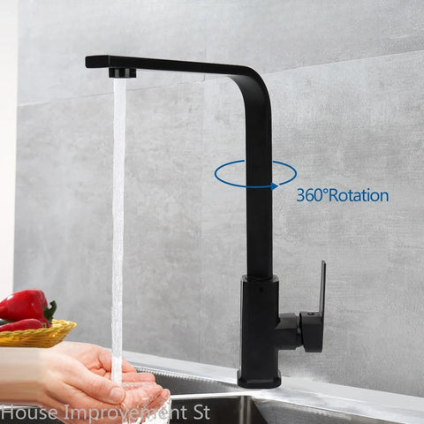 Kitchen Faucet Hot And Cold Water Mixer 360 Degree Rotating