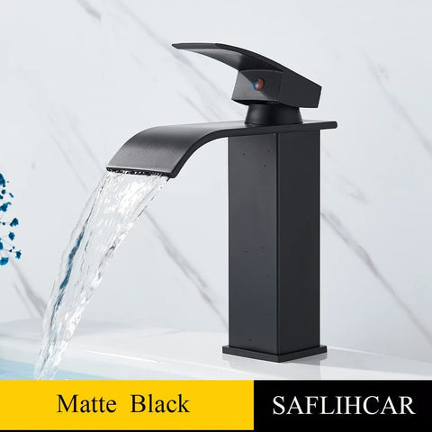 Brushed Gold chrome black & grey Basin Sink Faucet