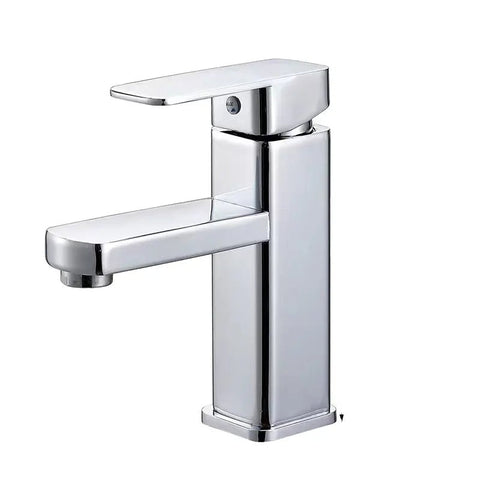 Black/Chrome Bathroom Faucets Hot and Cold Mixer