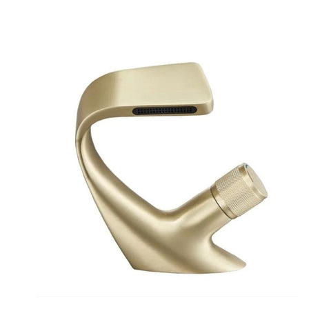 Basin Faucet Artistic Curve High-quality Tap Brass Hot and Cold